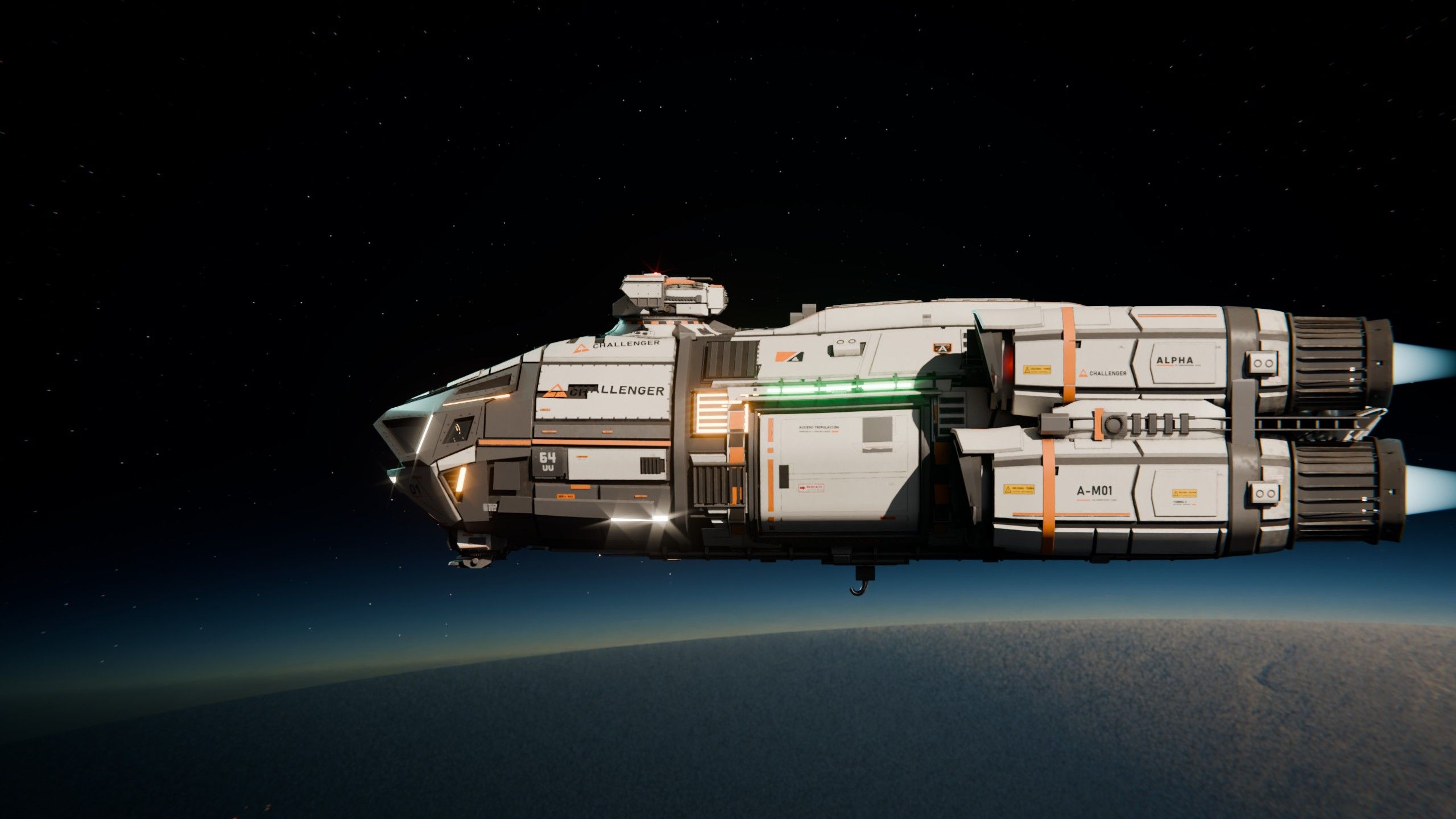 Render de la ALPHA M: perfil
