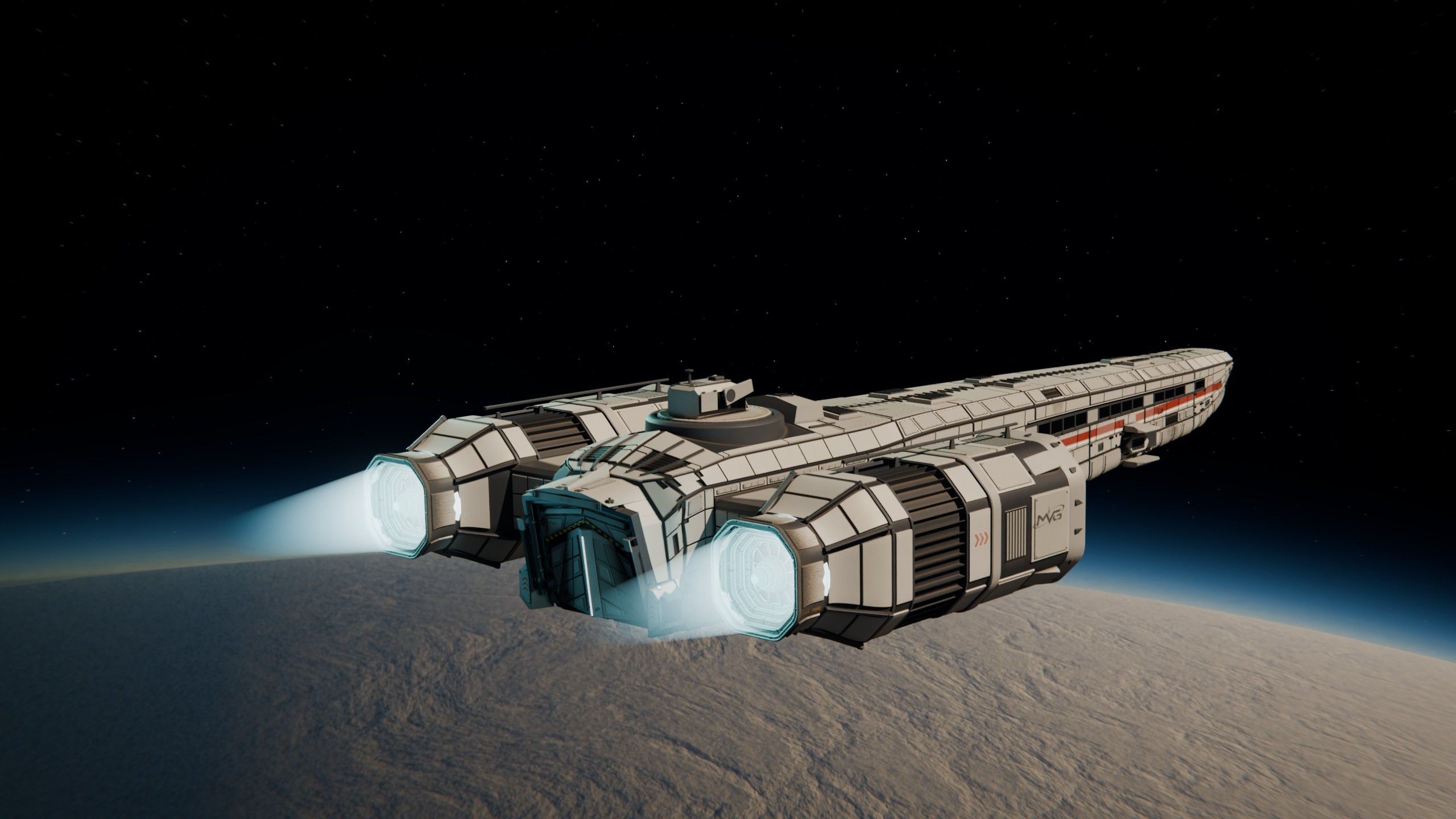 Render de la REVENANT: vista de tres cuartos