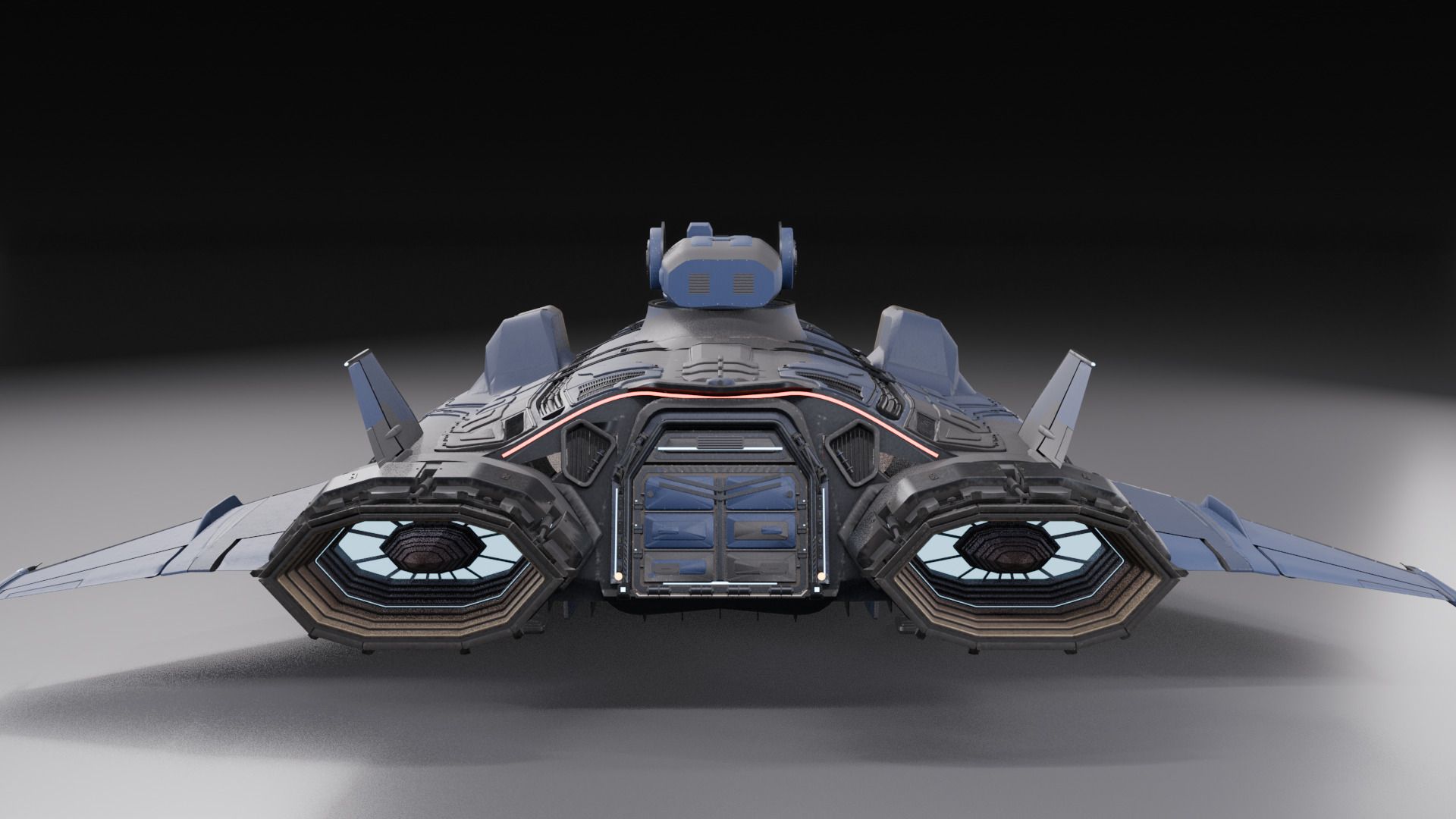 Render de la XASTER XL: tres cuartos de popa